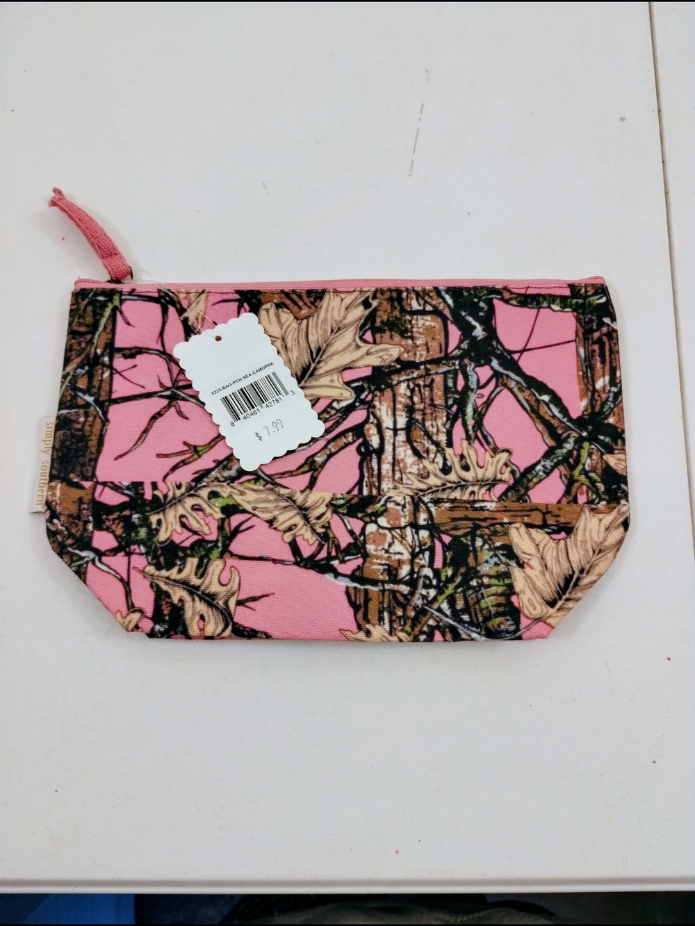 Simply Southern Pink Camo Cosmetic Pouch